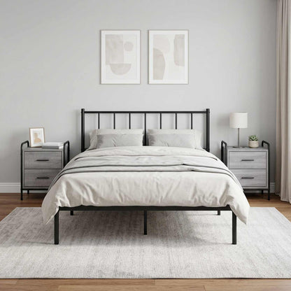 Bedside Cabinet 40 x 30 x 50 cm Engineered Wood Grey sonoma 2