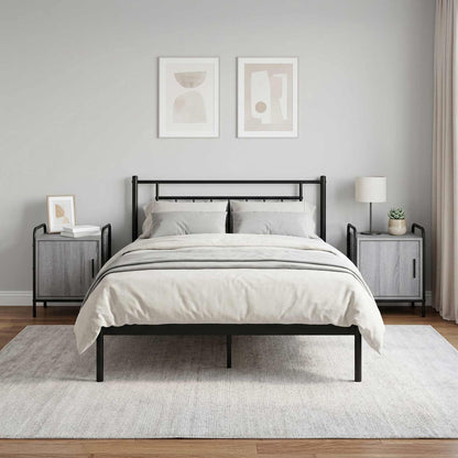 Bedside Cabinet 40 x 30 x 50 cm Engineered Wood Grey sonoma
