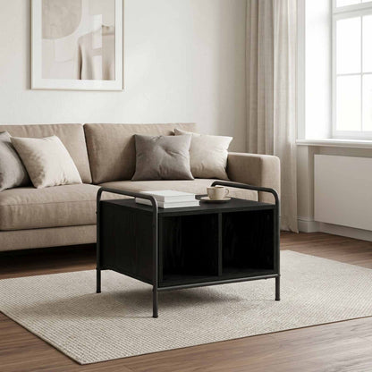 Coffee Table Engineered Wood Black oak 50 cm 49 cm