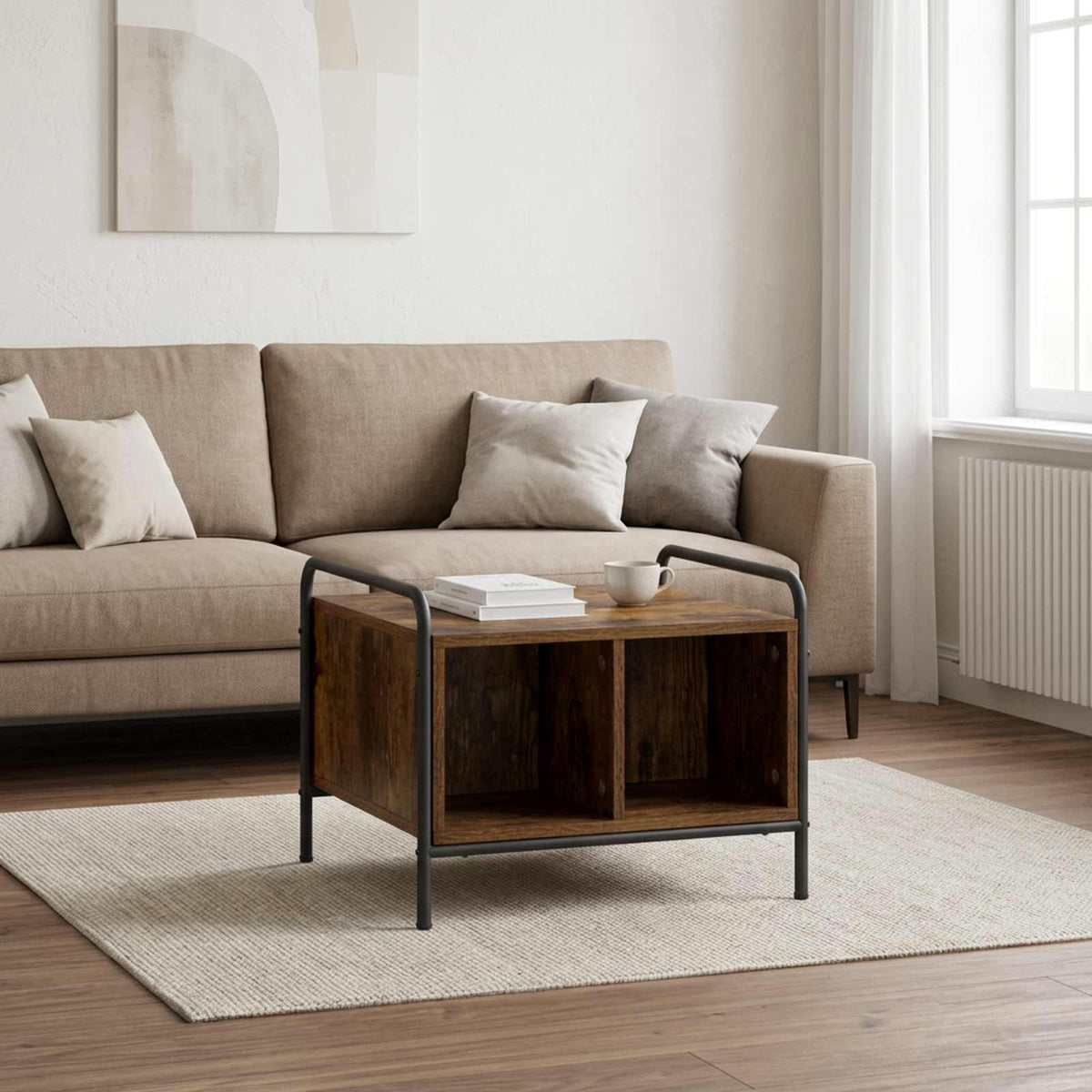 Coffee Table Engineered Wood Smoked oak 50 cm 49 cm