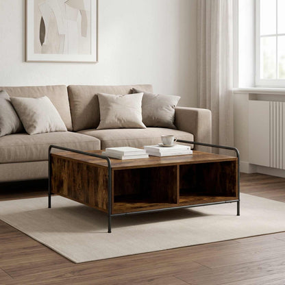 Coffee Table Engineered Wood Smoked oak 90 cm 90 cm