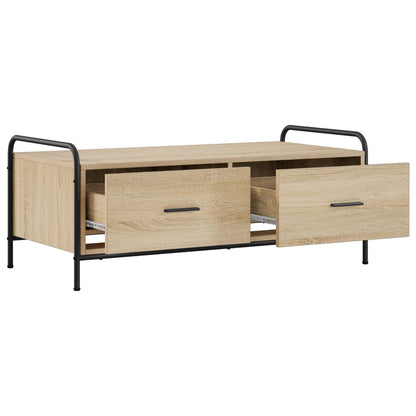 Coffee Table 99.5 x 49 x 41 cm Engineered Wood Sonoma oak