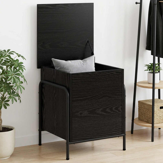 Storage Box Engineered Wood 40.5 x 40 x 49.5 cm Black oak