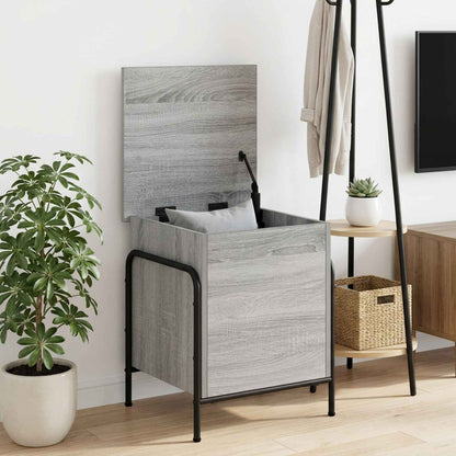 Storage Box Engineered Wood 40.5 x 40 x 49.5 cm Grey sonoma