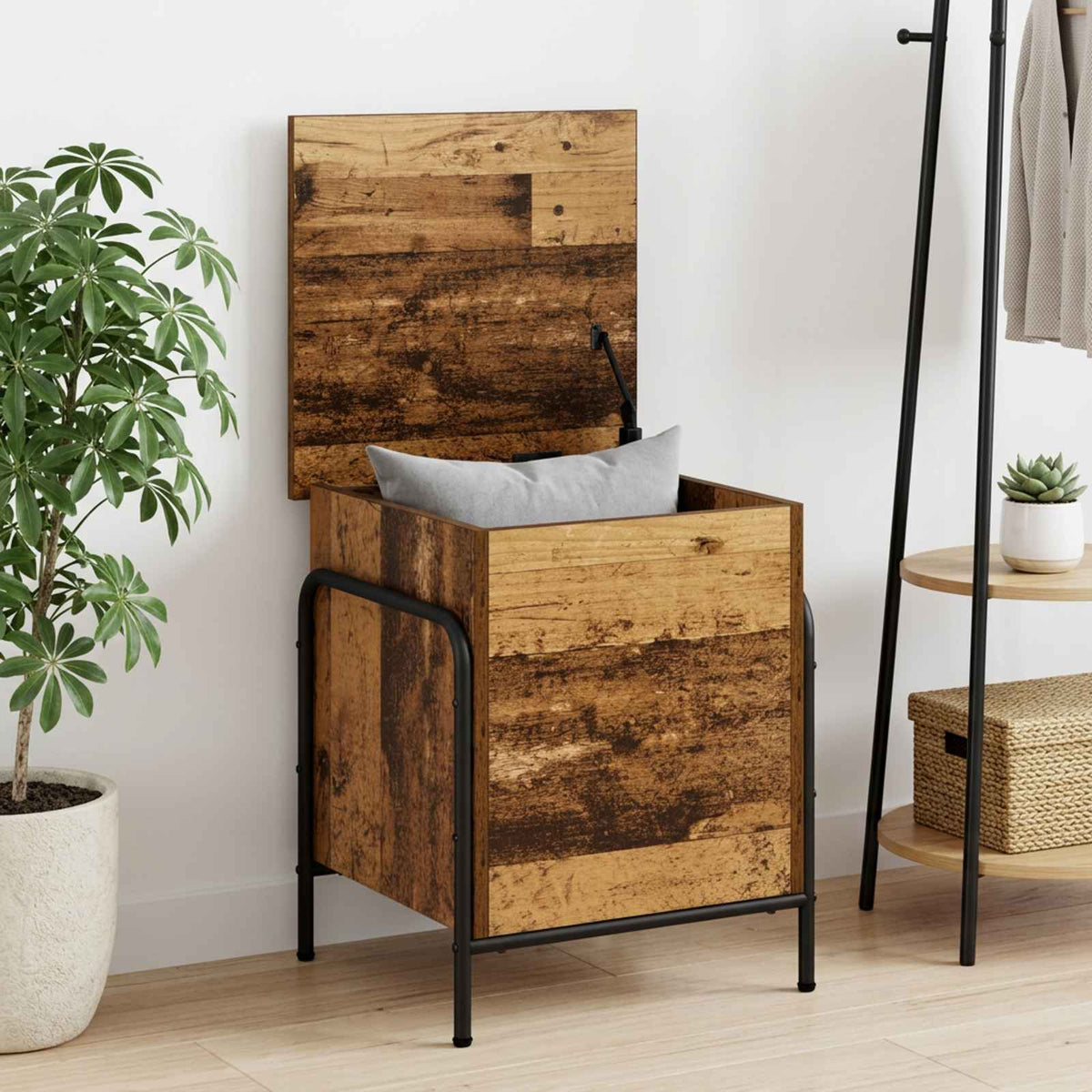 Storage Box Engineered Wood 40.5 x 40 x 49.5 cm Old wood