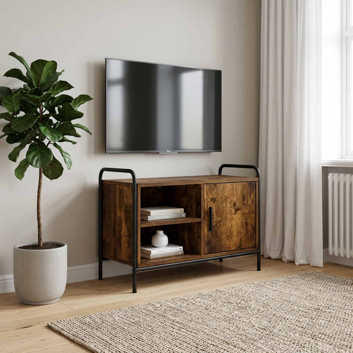 TV Cabinet 67.5 x 33 x 50 cm Smoked oak