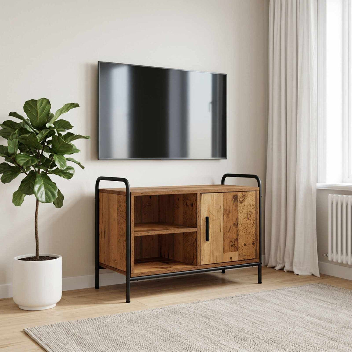 TV Cabinet 67.5 x 33 x 50 cm Old wood