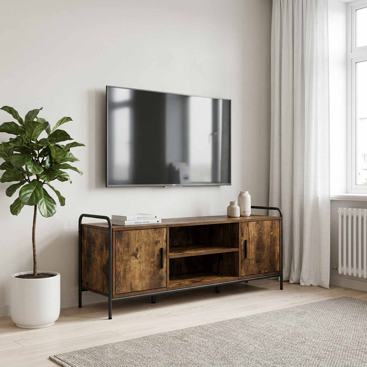 TV Cabinet 119 x 33 x 50 cm Smoked oak
