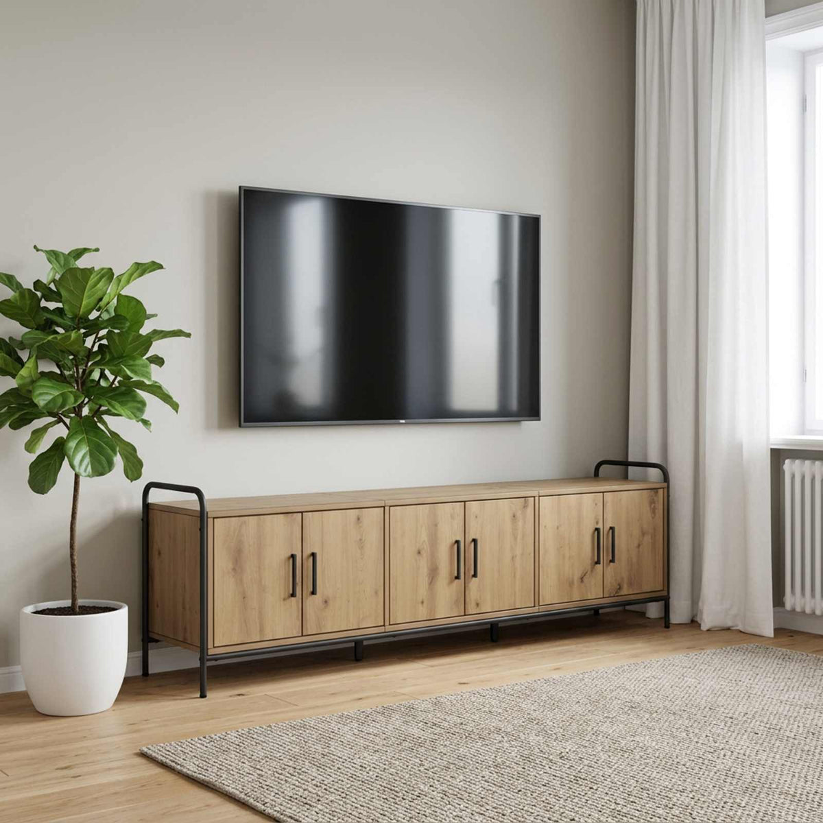 TV Cabinet Engineered Wood Artisan oak 167.5 x 33 x 50 cm