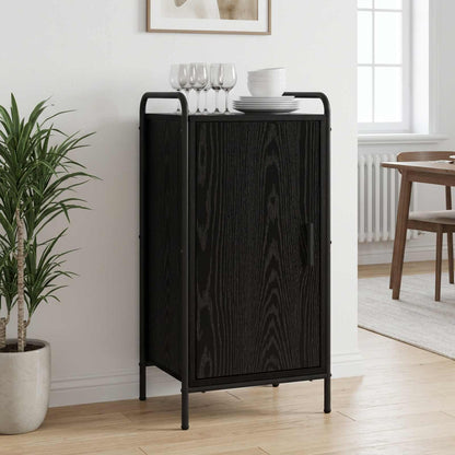 Sideboard 40 x 33 x 80.5 cm Engineered Wood with 1 Door Black oak