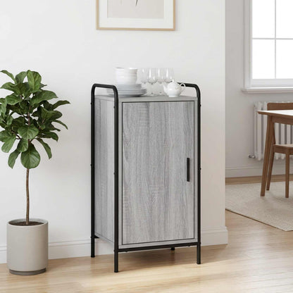 Sideboard 40 x 33 x 80.5 cm Engineered Wood with 1 Door Grey sonoma