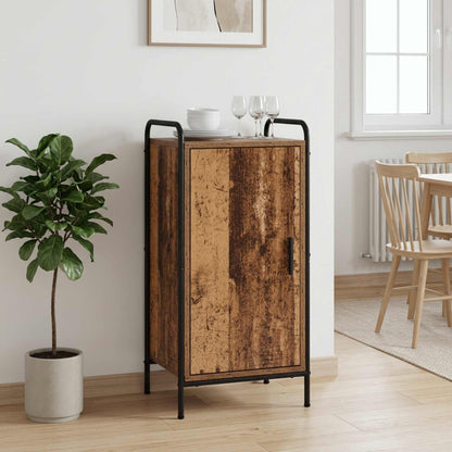 Sideboard 40 x 33 x 80.5 cm Engineered Wood with 1 Door Old wood