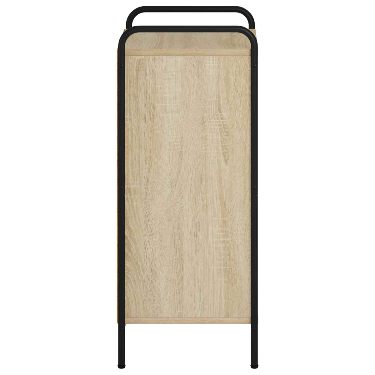 Sideboard 40 x 33 x 80.5 cm Engineered Wood with 2 Shelves Sonoma oak