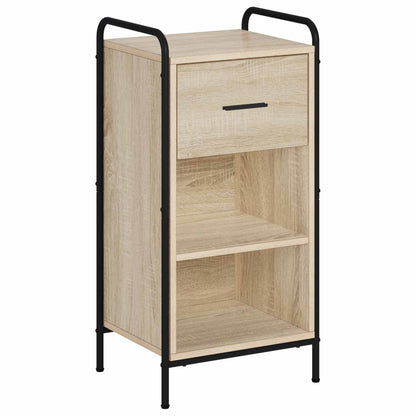 Sideboard 40 x 33 x 80.5 cm Engineered Wood with 1 Drawer & 1 Shelf Sonoma oak