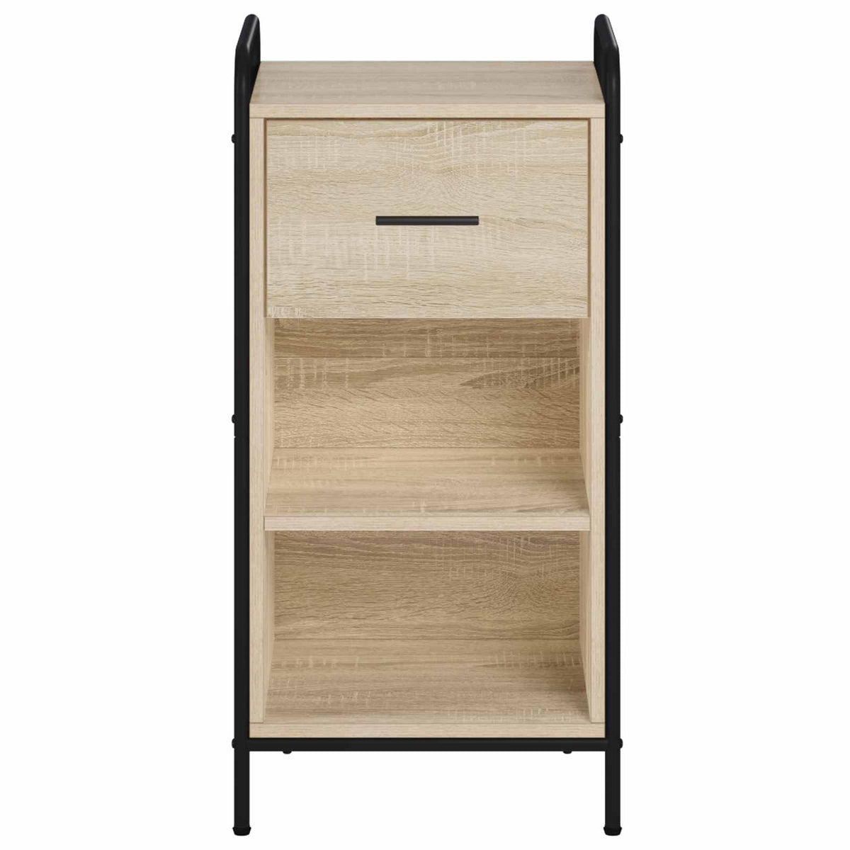 Sideboard 40 x 33 x 80.5 cm Engineered Wood with 1 Drawer & 1 Shelf Sonoma oak