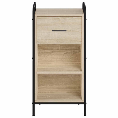 Sideboard 40 x 33 x 80.5 cm Engineered Wood with 1 Drawer & 1 Shelf Sonoma oak