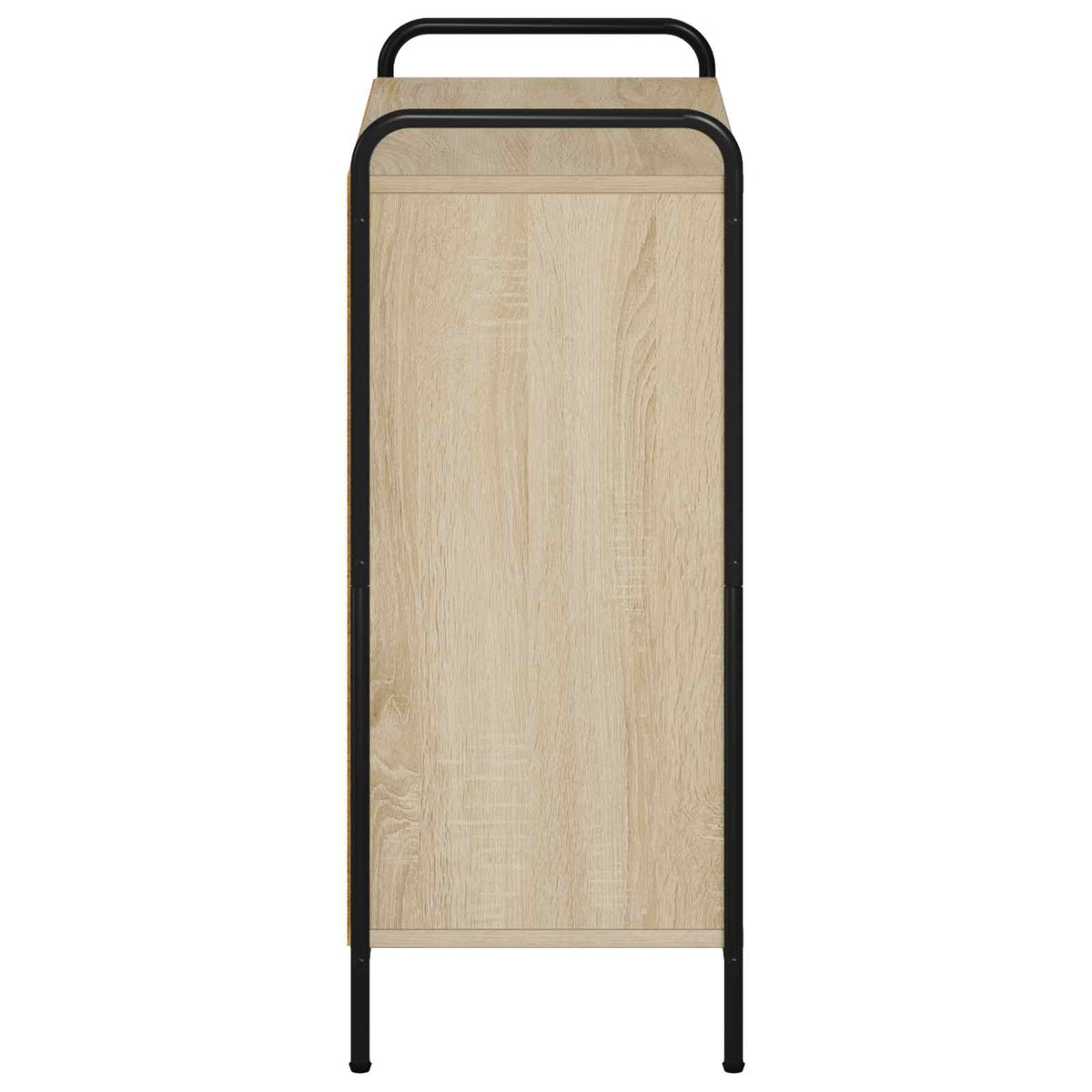 Sideboard 73 x 33 x 81 cm Engineered Wood with 2 Shelves Sonoma oak