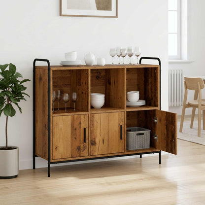 Sideboard 97 x 33 x 81 cm Engineered Wood Old wood