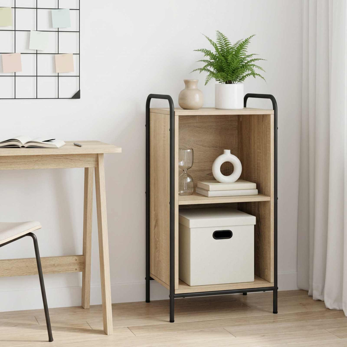 Book Cabinet Engineered Wood Width 43 cm Sonoma oak 80 cm