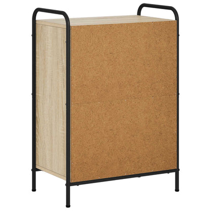 Book Cabinet 55.5 x 33 x 80 cm Engineered Wood Sonoma oak