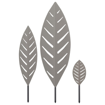 Garden Stake 3 pcs 116.5 x 35 x 3 cm Steel Weathering steel