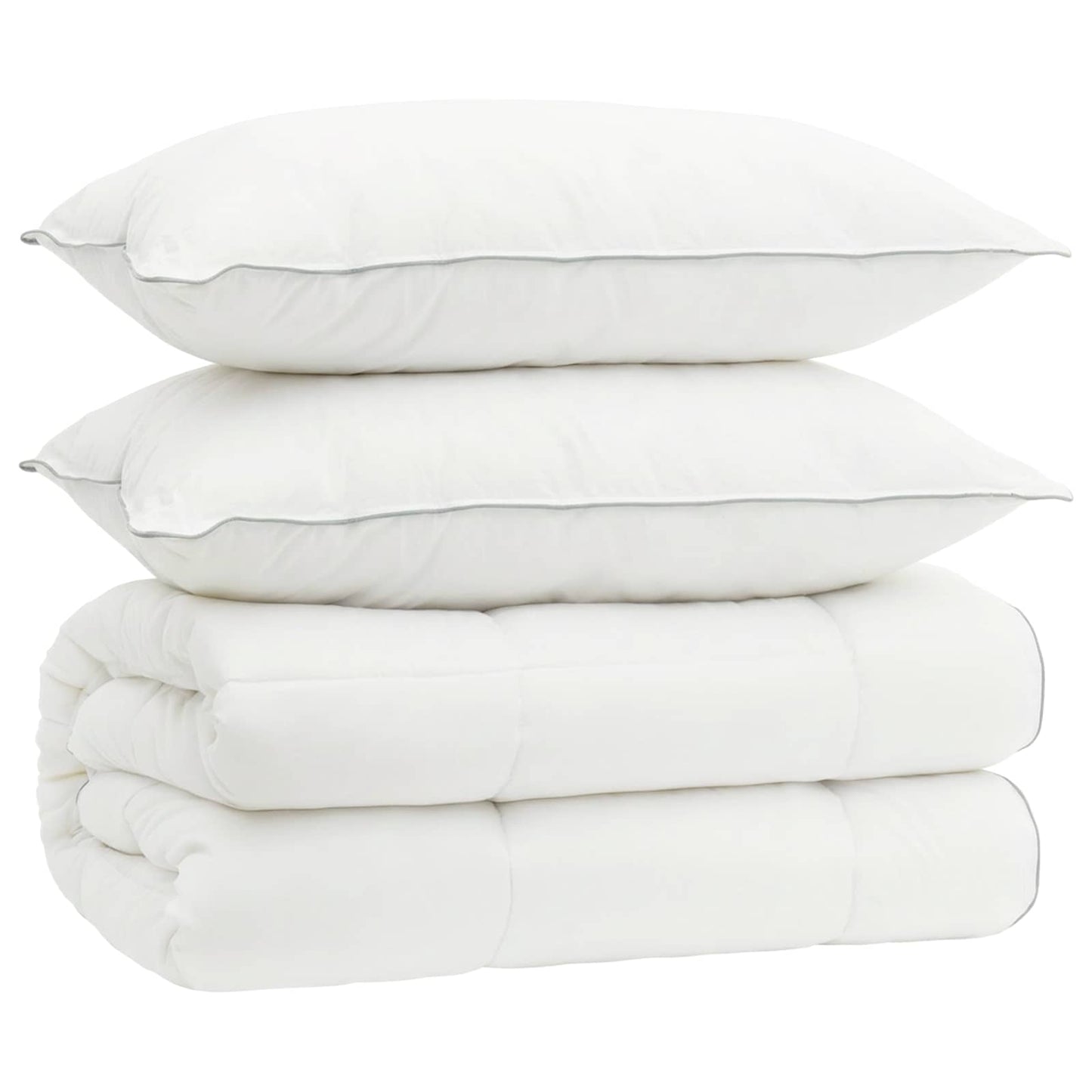 vidaXL Duvet and Pillow Set 3 pcs 220x240 cm 4 Seasons 140+220 GSM 2