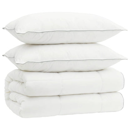 vidaXL Duvet and Pillow Set 3 pcs 220x240 cm 4 Seasons 140+220 GSM 2