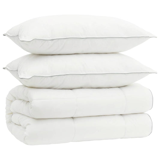vidaXL Duvet and Pillow Set 3 pcs 220x260 cm 4 Seasons 140+220 GSM 2