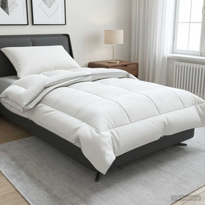 vidaXL Duvet FULDA 137 x 200 cm 4 Seasons 310 GSM 90% Goose Down White 1