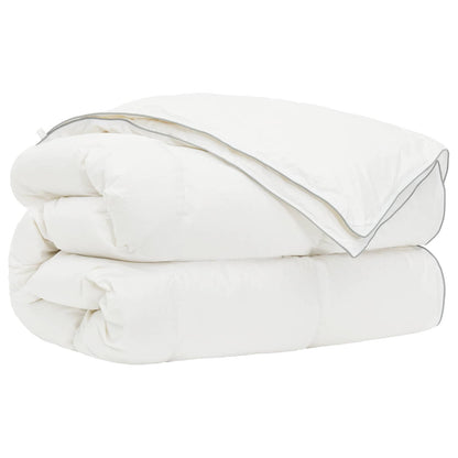 vidaXL Duvet FULDA 137 x 200 cm 4 Seasons 310 GSM 90% Goose Down White 2