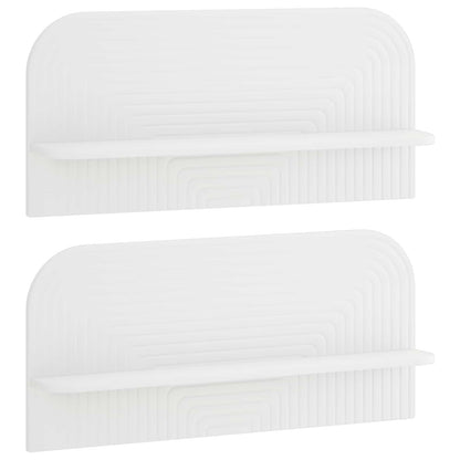 Wall Shelf 2 pcs 80.5 x 13.5 x 37.5 cm White