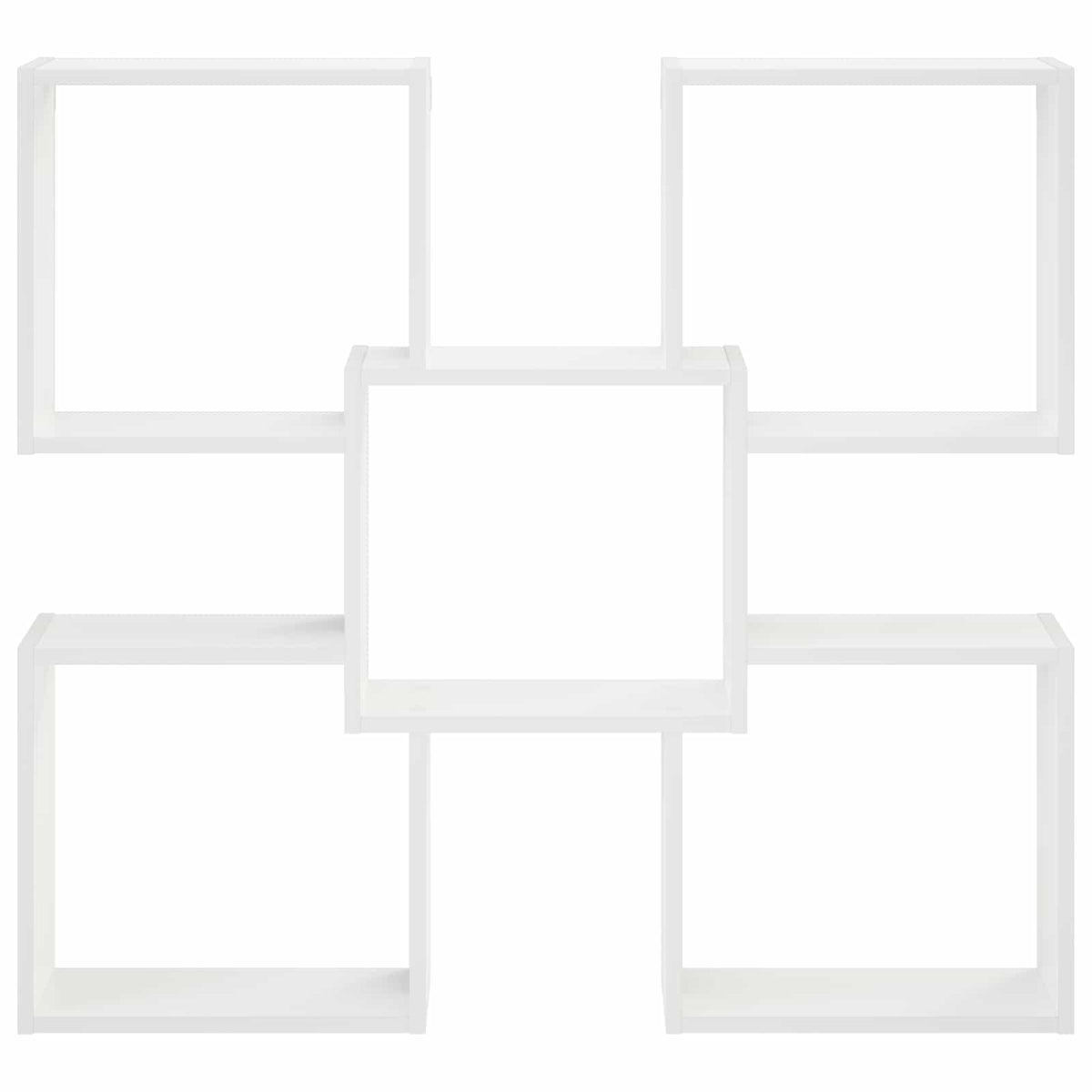 Wall Shelf 99.5 x 17 x 91 cm Engineered Wood White