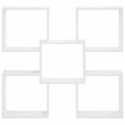 Wall Shelf 99.5 x 17 x 91 cm Engineered Wood White