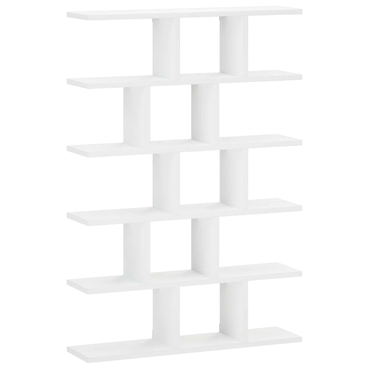 Wall Shelf 70 x 17 x 101 cm Engineered Wood White