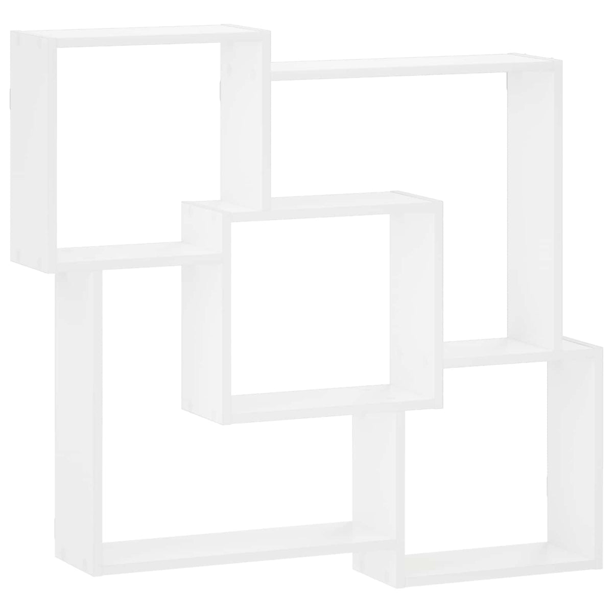 Wall Shelf 98 x 17 x 91 cm Engineered Wood White