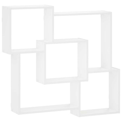 Wall Shelf 98 x 17 x 91 cm Engineered Wood White