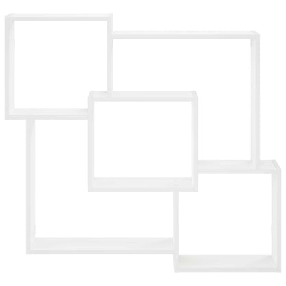 Wall Shelf 98 x 17 x 91 cm Engineered Wood White