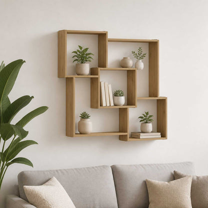 Wall Shelf 98 x 17 x 91 cm Engineered Wood Artisan oak