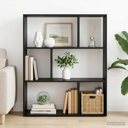 Book Cabinet Engineered Wood Width 102 cm Black oak 103.5 cm