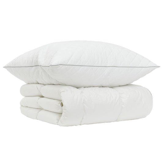 vidaXL 90% Goose Down Duvet Set FULDA 2 pcs 135 x 200 cm All Seasons 2