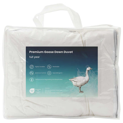 vidaXL 90% Goose Down Duvet Set FULDA 2 pcs 135 x 200 cm All Seasons 5