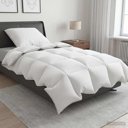 vidaXL 90% Goose Down Duvet Set FULDA 2 pcs 137 x 200 cm All Seasons 1