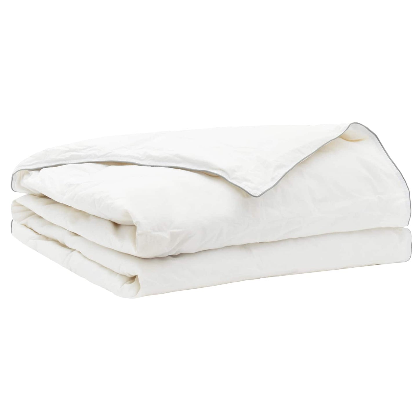 vidaXL 90% Goose Down Duvet Set FULDA 3 pcs 220 x 240 cm Summer White 4