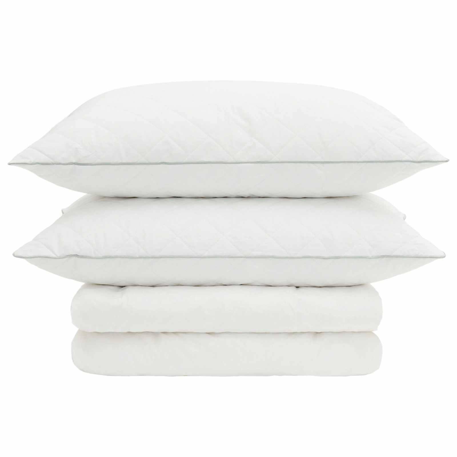 vidaXL 90% Goose Down Duvet Set FULDA 3 pcs 220 x 240 cm Summer White 6