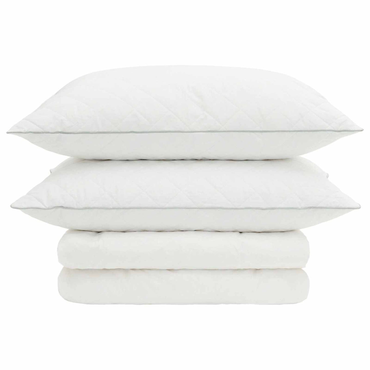 vidaXL 90% Goose Down Duvet Set FULDA 3 pcs 240 x 260 cm Summer White 6