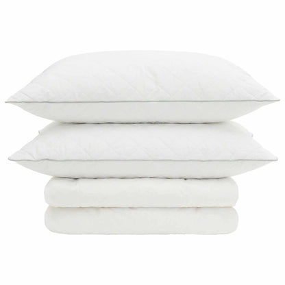 vidaXL 90% Goose Down Duvet Set FULDA 3 pcs 240 x 260 cm Summer White 6