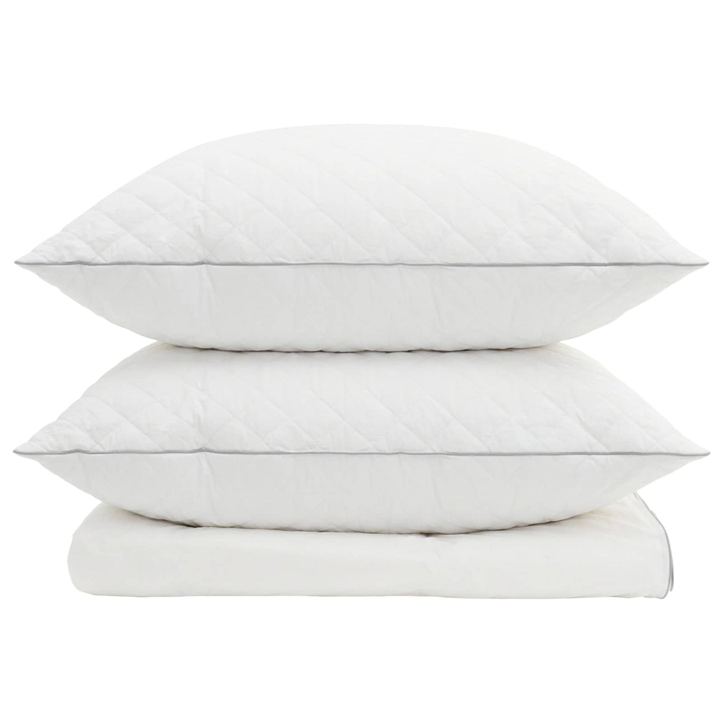 vidaXL 90% Goose Down Duvet Set FULDA 3 pcs 240 x 260 cm Summer White 6