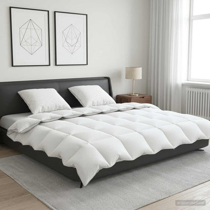 vidaXL 90% Goose Down Duvet Set FULDA 3 pcs 200 x 200 cm All Seasons 1