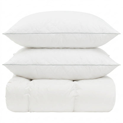 vidaXL 90% Goose Down Duvet Set FULDA 3 pcs 135 x 220 cm All Seasons 6