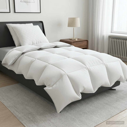 vidaXL 90% Goose Down Duvet Set FULDA 3 pcs 135 x 220 cm All Seasons 1